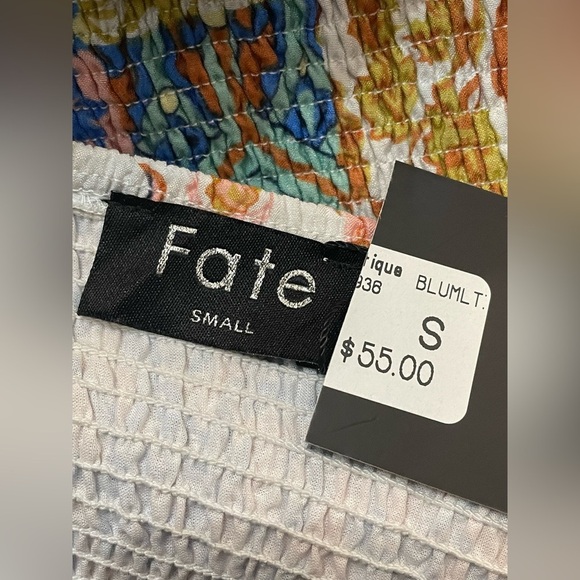 Fate: Listen To Your Heart Rust Orange Mixed Print Dress NWT Small - Picture 11 of 16